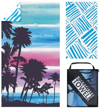Giyim Telo Mare Microfibra - 180 * 100 cm Telo Da Mare Grande con Borsa, Asciugatura Rapida & Antisabbia, Teli Mare Compatto e Leggero, Per La Spiaggia, I Viaggi, Piscina