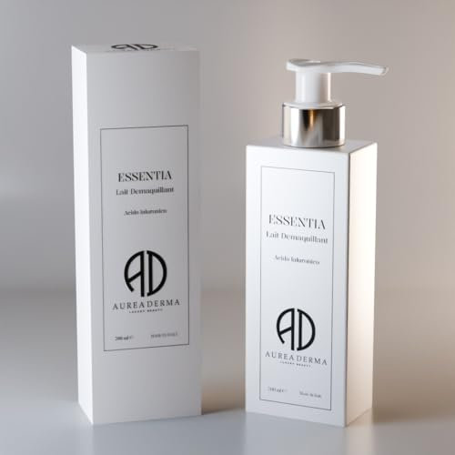 Latte detergente Viso Idratante con Acido Ialuronico – Struccante Anti-Age per Tutti i Tipi di Pelle – Rimuove Trucco e Impurità, Lascia la Pelle Morbida e Luminosa – ESSENTIA AUREA DERMA – 200 ml
