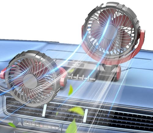 Ventilateur USB Pour Voiture Ventilateur Double Tête Triple Vitesse Avec