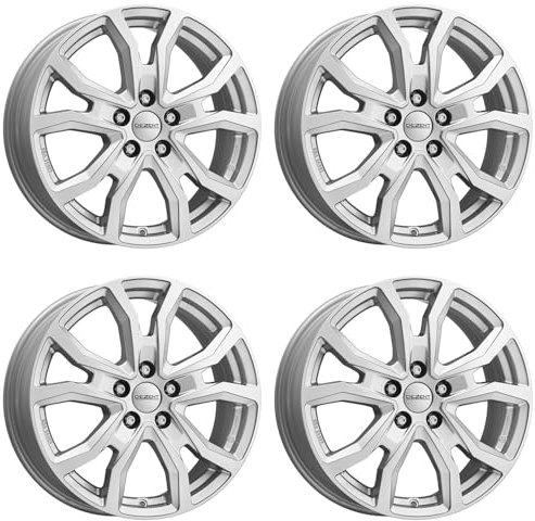 4x Dezent Felgen TV silver 6.5Jx16 ET48 5x112 kompatibel mit Cupra Leon