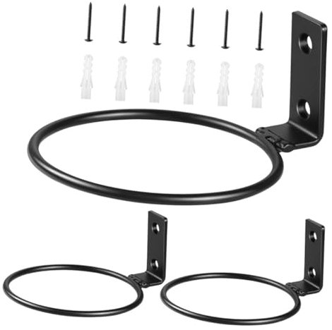 VANZACK 1 Juego Soporte de Macetas Colgante de Metal Jardín y Pared Exterior Resistente y Duradero de Tiestos