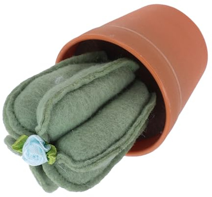 Angoily Nadelkissen Kaktus Form aus Vliesstoff mit Blumentopf Basis Kompakt und Leicht Vielseitig für Nähen Quilten und Stickarbeiten für Anfänger und Profis Dekoratives Nadel-Organizer