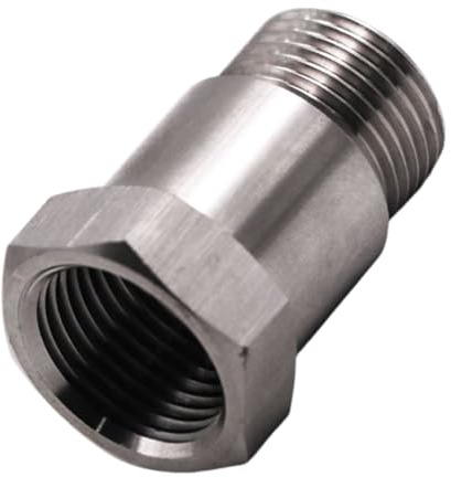 Lpoppcx Lambdasonde Adapter Abstandshalter,Automotiver Sauerstoffsensor Adapter,Edelstahl Gewindeadapter für Auspuffanlage Motorreparatur Wartung ATV Motorrad LKW - Für Abgasanlage Wartung Und