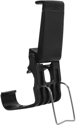 BUGUUYO Einstellbarer Game Controller Halter aus Robustem Abs Kompatibel mit Xbox One und Series Universeller Telefonhalter für Vielseitige Nutzung und Betrachtungswinkel Schwarz