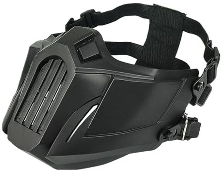 Masque Tactique Demi-Visage for Airsoft Et Paintball, Masque De Protection CS for Le Cyclisme Et Les Activités De Plein Air, Équipement Tactique