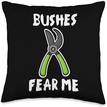 Plant Lover Secateurs Gardening Garden Gardeners Throw Pillow