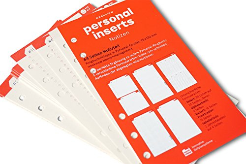 weekview Personal Notizen (Einlagen), Standard 6er-Lochung