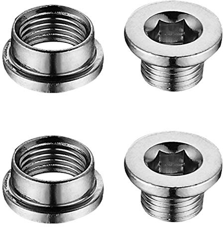 Rear Derailleur Hanger M8 Chainring Mounting Clasp Dropout - 2 Pack (2 Nuts/2 Screws)