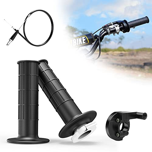 Motorrad Lenkergriffe Motorradgriff Lenkergriffe 7/8 22mm Twist Drosseln + Gasklemme Ersatz für 50cc 90cc 110cc 125cc 140cc 150cc 200cc 250cc Pitbike Dirtbike