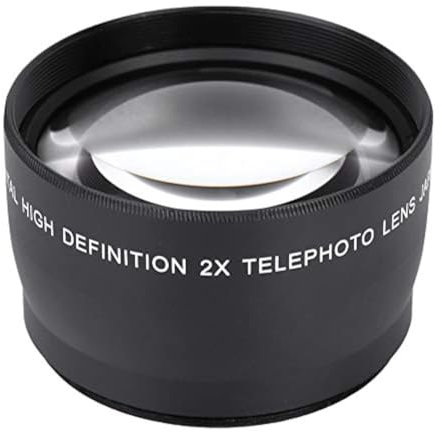 VBESTLIFE 58mm Telephoto Magnification Lens, Accessory for Cameras 58MM 2X Magnification Universal Teleconverter Telephoto Lens for Cameras