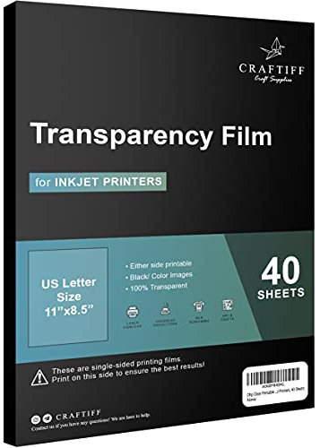 Ohp Clear bedruckbare transparente Folie für Overhead-Projektoren, für Tintenstrahldrucker