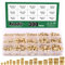 Keadic 300 Pcs M2 M3 M4 M5 M6 Brass Embedment Nut Assortment Kit, Female Thread Brass Knurled Nuts Threaded Heat Set for Fastening Fixing Injection Molding and Printing 3D Printer