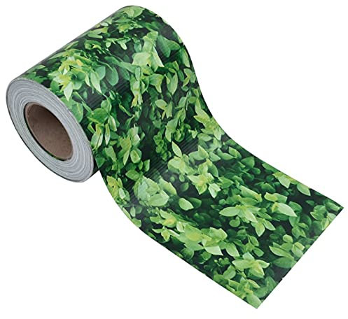 Tidyard Garten-Sichtschutz Windschutz 35 x 0,19 m Mit bedrucktem Blattmuster,Zaunrolle Zaunfolie Sichtschutzstreifen Windschutzmatten-UV- witterungsbest?ndig