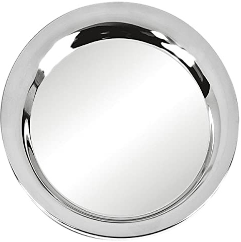 Edler Flaschenuntersetzer versilbert Ø 16,5 cm – Premium Silber Plated Flaschenteller mit Geschenkbox – Top Verarbeitung