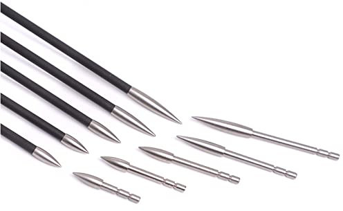 12 Stück Bogenschießen Pfeil Feldspitzen Jagdeinsatz Pfeilspitzen Edelstahl Spitze Spitze 80-200 Grain Broadhead für ID 4,2 mm Pfeilschaft (80grain)