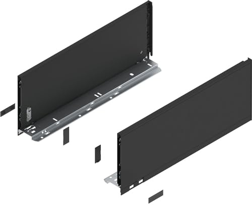 BLUM LEGRABOX pure Zarge Höhe C, NL 450, Carbonschwarz-matt