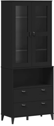 vidaXL Highboard Black