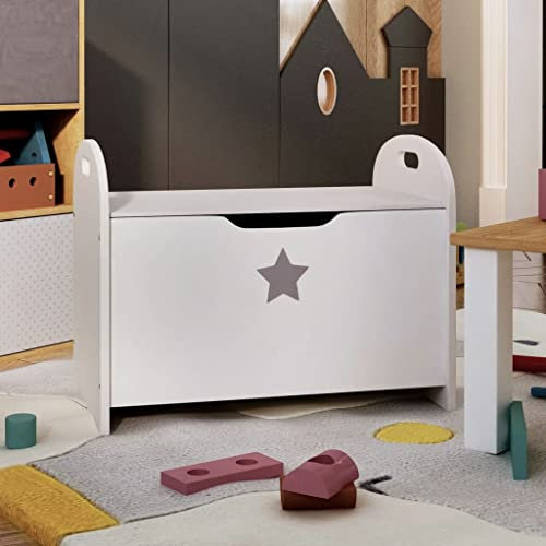 Lauuoeriau Haushaltsartikel, Kinderbank, 62 x 40 x 46,5 cm, MDF, Anzugmöbel, Weiß