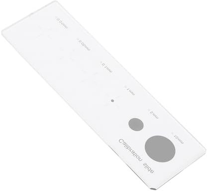 0,01 Mm Mikroskop-Retikel-Kalibrierungskamera, Schiebelineal, Kreuztisch-Mikrometer-Mikroskop-Kalibrierungslineal, 0,01 Mm-10 Mm Bereich, Genaues Mikroskop-Kalibrierungsblatt für