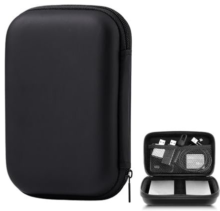 DHWEKU Custodia per Hard Disk Esterno 2.5'',Custodia Hard Disk Esterno 2.5per SDD HDD caso,Memoria Esterna Portatile Disco Esterno Protettiva Borsa Antiurto Rigida Cover Case