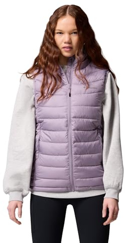 Columbia Powder Lite 2 Vest, Chaleco Acolchado Mujer, Púrpura pizarra, S