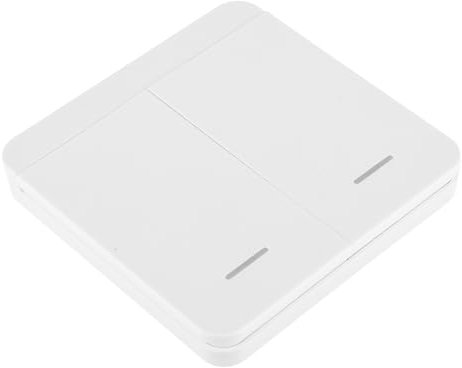 EPLZON Interruptor de iluminación inalámbrica 86 interruptor de Seguridad de radiofrecuencia de pared, sin cableado, fácil de instalar (2 grupos de interruptores)