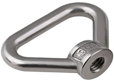 Ringform Ringschrauben, Ringmutter, Dreieckige Ringmutter 10 Stück viel 304 Edelstahl M5/M6/M8/M10/M12 Ringmutter Marine Heberingmutter Ringmutter Schlaufenloch for das Heben von Kabelseilen(Triangle,