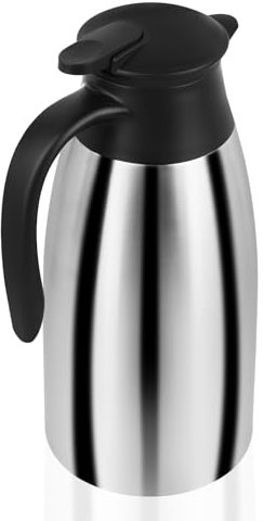 2 Litros Jarra Termo, Jarra Térmica se Acero Inoxidable, Termo con Aislamiento Térmico, Se Mantiene Caliente Durante 24 Horas, Termo Grande Para Café, Té, Agua, Bebida, Jarra Caliente
