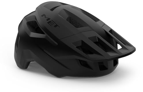 MET Shelter MTB Cycling Helmet, Black Matt, Size 58-61cm