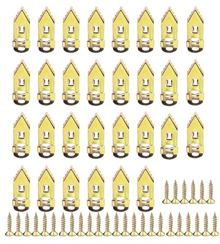DZS ELEC 60PCS Self Drilling Anchors Galvanized Steel with Self Tapping Screws Gypsum Board Expansion Screws Anchor Bolt No Drilling Knockout Fiber Cement Board