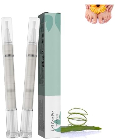 Nagelpflegestift, zur Stärkung der Nägel, Nagelreparaturserum mit natürlichen Inhaltsstoffen für Fuß- und Fingernägel, reduziert Verfärbungen, Nagelbehandlungsstift mit Teebaumöl, pflegend (2pcs)