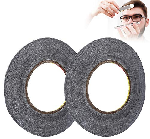Jectse Autocollant Ultradün Double Face LCD pour Réparer les Téléphones, un Adhésif Fort 2pcs pour la Réparation de L'écran et du Câble Flexible (2mm)