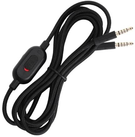 TNSLAND Kopfhörerkabel 2m Ersatzkabel für Gaming-Headsets, Flexibles Audio Kabel, Geeignet für Logitech G Pro, G Pro X, G433, G233 und Weitere Headsets mit Lautstärkeregler