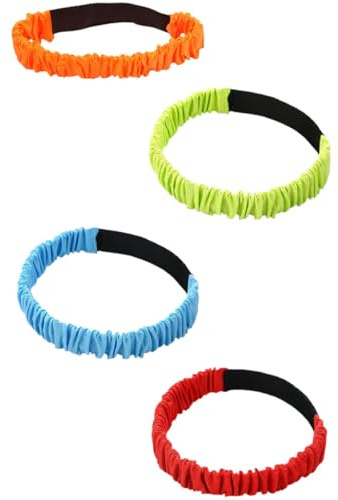 Veemoon Bandes Élastiques pour Course à 3 Jambes Sangles de Cuisse Épaisses, Ensemble de 4 Pièces pour Jeux en Famille et Activités Extérieures