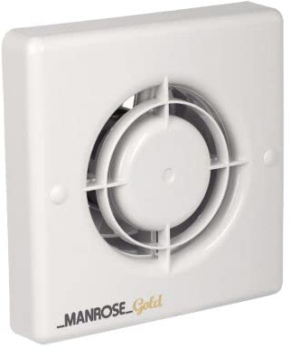 Manrose MG100 4 100mm Gold Range Extractor Bathroom Wall/Ceiling Fan (MG100S - Standard)
