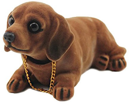 Wackeldackel Spielzeug, Auto Armaturenbrett Dekoration Shaking Head Hund Figur Aus Umweltfreundlichem Harz FüR Armaturenbrett Schlafzimmer BüRo Geschenk (Dackel)