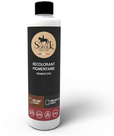 Sofolk - Pintura Cuero/Polipiel - Recoloración para cuero dañado, rayado, arañado, descolorido - Volante de coche, asiento de coche, sofá, zapatos - 125ml - RAL 7035