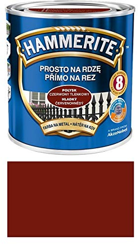 Hammerite Metallschutz-lack Lack Rostschutz 2,5 l Glänzend (Glänzend Rötlich-braun)
