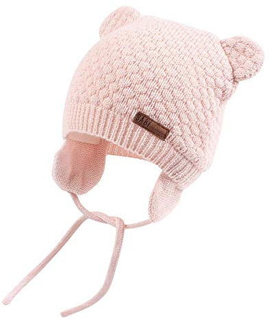 DRESHOW Unisex Baby Mössa Baby Hatt Söt Björn Småbarn Öronficka Mössa Varm för Höst Vinter