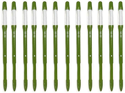 IPPINKA Sustee Aquameter, Bundle of 12, House Plant Soil Moisture Meter, Best for Indoor Potted Plants - Medium Green Refillable