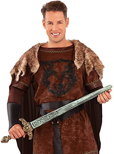 Funidelia | Spada da Guerriero per Uomo Medievale, Medioevo, Cavalieri - Nero, Accessorio per Costume
