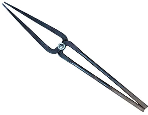 Tenaza de forja Pinzas de herrero Tenaza de forja compensadas para Engineer Blacksmith Forge Tenaza de forja de 430 mm 360 g para principiantes de herrero