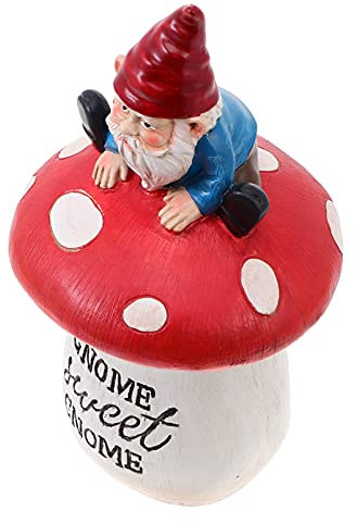 Cabilock Décoration De Jardin Sculpture Ornementale Résine Statue Décorative GNOME Objet Jardin Intérieur