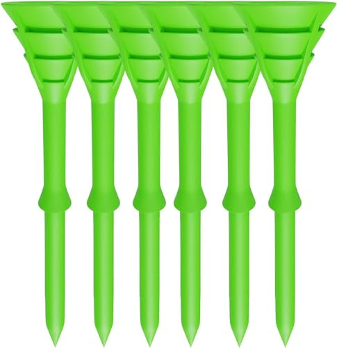 LOVMEAD Golf Tees 83mm Langlebigem Kunststoff 50/100 Stück, Golftees Kunststoff Lang Orange Weiß Blau Schwarz Grün, Professional Unzerbrechliche Golf Tees Plastik