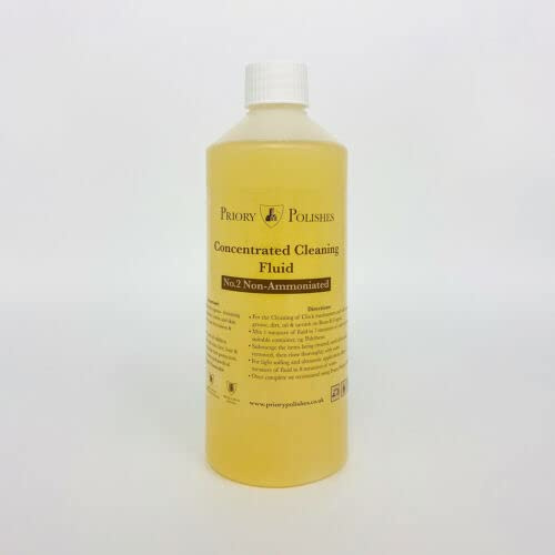 Ultrasonic Jewellery Cleaner - Concentrated Cleaning Solution Fluid for Metals (No2 500ml)