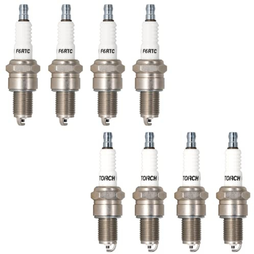 TORCH 8pcs F6RTC Zündkerze Ersetzen für NGK 7822/6634/BPR6ES, für 995/WR6DC 7900/WR7DC, für RN9YC RN10YC RN11YC Zündkerze, für 3047/W20EPR-U/VW20,für MTD 951-10292 751-10292 TORCH 131-039