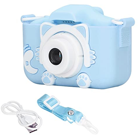 Wakects Kinderkamera, 2,0 Zoll, 20 MP/1080P HD, Selfie, Digitalkamera für Kinder, mit 32 GB Karte, Mini-Spielzeug, für Kinder von 3 bis 9 Jahren (blau)