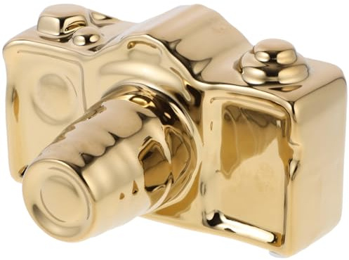 Veemoon Krippendeko Schreibtischdeko Nordische Deko Hausornamente Kameras Für Zuhause Miniaturkamera Haushaltsschmuck Statuette Bastelkollektion Goldene Marionette Büro Mode