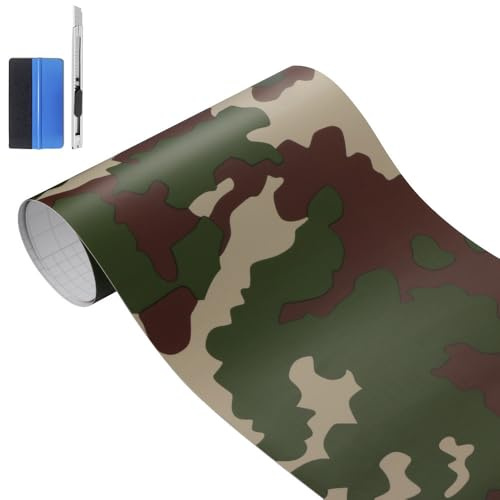 NewL Camo vinylfilm kamouflage bilfilm för bil styling cykel dator laptop scooter motorcykel (grön, 50 cm x 150 cm)