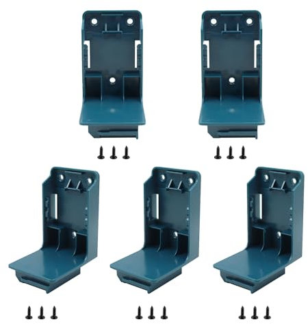 Aernair 2in1 Tool and Battery Holder Wall Mount Rack Dock Compatible with Makita 18v Battery and Cordless Power Tools(Plastic, 4Pack)